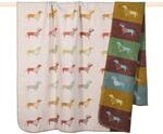 PAD - Dackel - Hund - Decke - Multicolor - Kuscheldecke - 150 x 200 cm - Wendedecke -