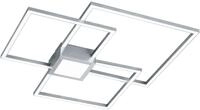 Trio Leuchten LED Deckenleuchte Hydra 676210407, Metall Nickel matt, inkl. 38 Watt