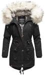 Navahoo Premium Damen Winter Jacke Parka Mantel Winterjacke warm Kunstfell B805