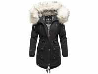 Navahoo Premium Damen Winter Jacke Parka Mantel Winterjacke warm Kunstfell B805