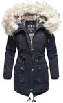 Navahoo Premium Damen Winter Jacke Parka Mantel Winterjacke warm Kunstfell B805