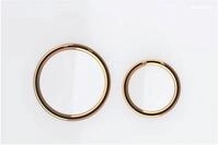 Geberit Sigma 21 Dr&uuml;ckerplatte 24,6x16,4 cm 2 Tasten Rotgold/Wei&szlig;