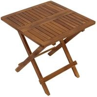 DEGAMO Gartentisch Beistelltisch Florencia 50x50cm, H&ouml;he 50,5cm, mit Klappfunktion,