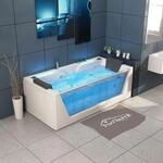 Tronitechnik&reg; Whirlpool Badewanne KOS 2 179cm x 85cm f&uuml;r 1-2 Personen mit...