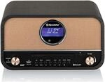 Roadstar Nostalgie Retro-Radio mit Bluetooth und CD MP3 Player im Holzgeh&auml;use mit