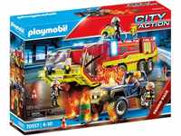 PLAYMOBIL City Action 70557 Feuerwehreinsatz mit Löschfahrzeug, Inkl. Licht-...