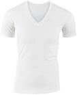 CALIDA Evolution T-Shirt Herren, enganliegend mit V-Auschnitt, seidig weiche