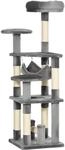 PawHut Katzenbaum Katzenkratzbaum Katzenspielturm Katzen Kletterbaum Kratzbaum