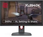 BenQ ZOWIE XL2540K Esports Gaming Monitor | 24,5 Zoll 240Hz XL Setting to Share BenQ ZOWIE XL2540K Esports Gaming Monitor | 24,5 Zoll 240Hz XL Setting to Share