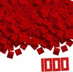 Simba 104114117 - Blox, 1000 rote Bausteine f&uuml;r Kinder ab 3 Jahren, 4er Steine, im