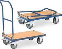 Fetra Klappwagen bis 600 kg Tragkraft, Schiebeb&uuml;gel klappbar, blau