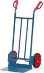 Fetra Stahlrohrkarre, Tragkraft 250kg, H&ouml;he 1150 mm, breite Schaufel