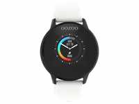 Oozoo Unisex Smartwatch mit Silikonband Weiß/Schwarz 43 MM Q00112