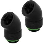 Corsair Hydro X Series, 45&deg; Adapter drehbar Doppelpack (Standard-G1/4-Gewinde (BSPP)