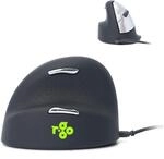R-Go HE Ergonomische Maus Linkshandige, F&uuml;r gro&szlig;e Hand, Mit Anti-RSI-Software,