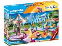 PLAYMOBIL Family Fun 70558 Großer Vergnügungspark, Inkl. Lichteffekt, Für...