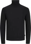 JACK & JONES Herren Jjeemil Knit Roll Neck Noos Rollkragenpullover,Black,M
