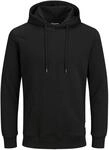 JACK & JONES Herren Jjebasic Noos Hooded Sweatshirt, Schwarz, XXL EU