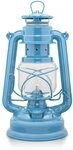 Feuerhand Sturmlaterne Baby Special 276 Pastell Blau- F&uuml;r Garten, Camping & Balkon -