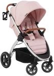 Hauck Uptown Kinderwagen Melange Rose &ndash; Kinderwagen f&uuml;r jedes Gel&auml;nde, extra
