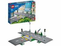 LEGO City Straßenkreuzung mit Ampeln, Bauset mit im Dunkeln leuchtenden Steinen
