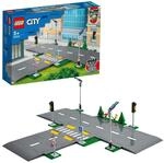 LEGO City Stra&szlig;enkreuzung mit Ampeln, Bauset mit im Dunkeln leuchtenden Steinen