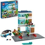 LEGO 60291 City Modernes Familienhaus, Puppenhaus mit Stra&szlig;enplatten und 4