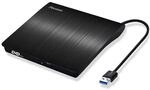 Pecosso Externe CD/DVD Laufwerk USB 3.0, Portable Slim ,RW Brenner f&uuml;r alle