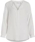 Vila Clothes Damen VILUCY L/S Shirt - NOOS Bluse,per Pack Wei&szlig; (Snow White Snow