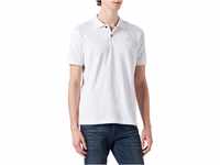 LERROS Herren Lerros T-shirt med rund hals til Poloshirt, Weiß (White 100), L...