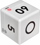 TFA Dostmann Digitaler Cube Timer, Zeitw&uuml;rfel, Stoppuhr, 6 x 6 x 6 cm, wei&szlig;,