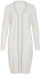 Vila Damen Viril Long L/S Knit Cardigan - Noos Strickjacke 14042770 ,White Alyssum