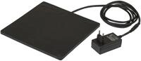 Kerbl Gummi-Heizplatte 24x24x0,7 cm (f&uuml;r Kleintiere und Gefl&uuml;geltr&auml;nke, 24 V,