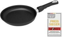 AMT Gastroguss Bratpfanne 24 cm &Oslash; Schwenkpfanne 4 cm hoch, abnehmbarer Stiel,...