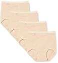 Sloggi Damen Unterhose Basic+ Maxi, 4-Pack, 58, Skin