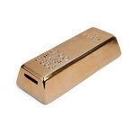 Kikkerland Sparb&uuml;chse Spardose in Goldbarrenform, PB17