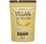 Nutri + Protein Pulver Vegan Banane 1kg - 84,1% pflanzliches Eiwei&szlig; - 3k