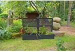 KHW Pflanzkasten gro&szlig; mit Spalier (2-TLG.) 100 cm anthrazit - 2er Set