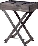 dobar&reg; 58500e klappbarer Kr&auml;utertisch | Hochbeet aus Massivholz | Kompaktes