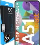 2x se&reg; 3D SCHUTZFOLIE Entspiegelt f&uuml;r Samsung Galaxy A51,Anti-Staub, 100%
