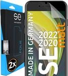 2x se&reg; 3D SCHUTZFOLIE Entspiegelt f&uuml;r Apple iPhone SE 2020 / 2022,Anti-Staub, 100%