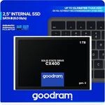 goodram SSD 1TB CX400 Gen.2 1024GB Solid State Drive SSD mit SATA III Interface...