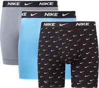 Nike Herren Everyday Cotton Stretch Boxershorts, Swoosh Print/Grey/Uni. Blue, M EU