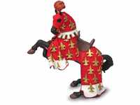 Papo 39257 Mittelalter-Fantasy, Prinz Philips Pferd, rot Figur, Mehrfarben