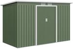 Outsunny Metall Ger&auml;tehaus 6,3m&sup3; 280x130x172cm Ger&auml;teschuppen mit Pultdach