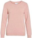 Vila Damen Strickpullover Rundhalsausschnitt O-Neck L/S Knit Top,Misty