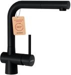 SCHOCK&reg; K&uuml;chenarmatur LAIOS Puro I schwarze Hochdruck Armatur mit ausziehbarer