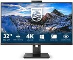 Philips 329P1H - 32 Zoll UHD USB-C Docking Monitor, Webcam, h&ouml;henverstellbar