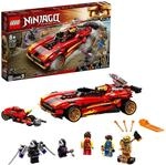 LEGO 71737 NINJAGO Legacy X-1 Ninja Superauto und Motorrad mit Cole als goldene