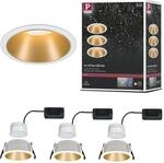 Paulmann 93406 LED Einbauleuchte Cole rund incl 3x6,5W dimmbar Einbaustrahler Wei&szlig;,